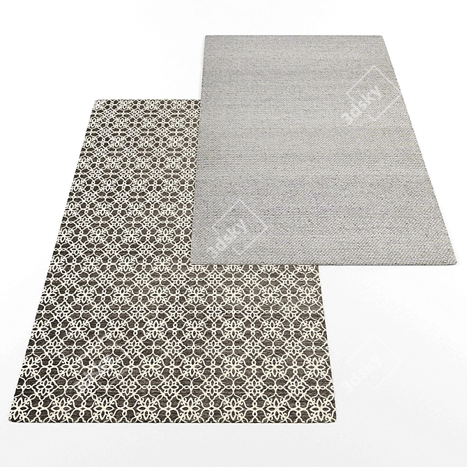 Modern Style Rug Set 3D model image 3