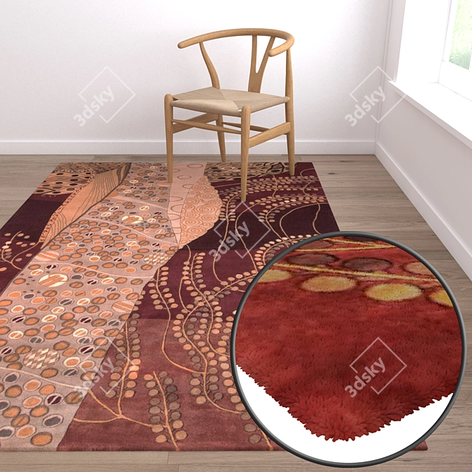 Luxury Carpets Set: Variety of High-Quality Textures 3D model image 3