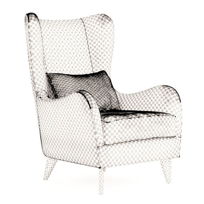 Elevate Your Comfort with Aurland Armchair 3D model image 2