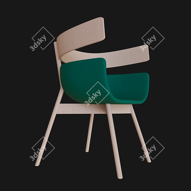 Astra Chair: Sleek Modern Design 3D model image 1