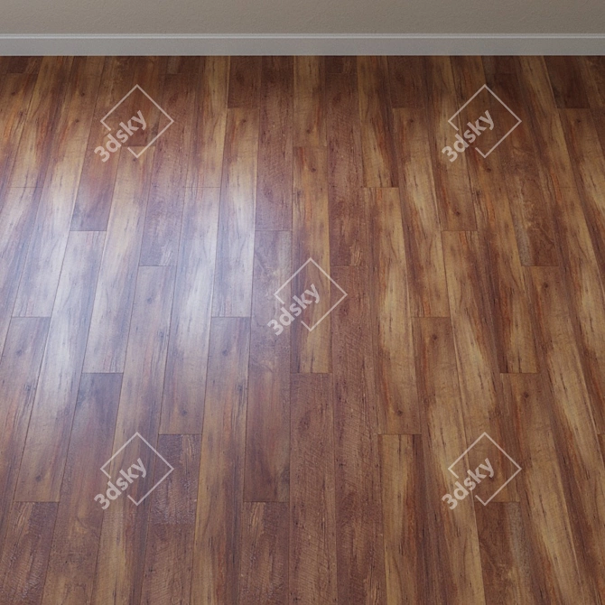 French Chevron Vinyl Laminate 3D model image 2