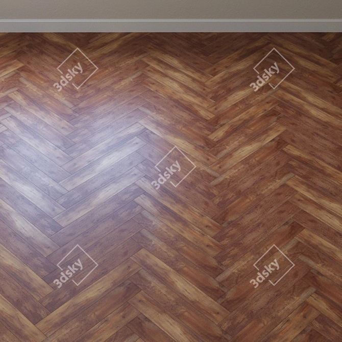 French Chevron Vinyl Laminate 3D model image 4