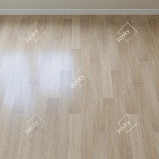 French Oak Chevron Aquafloor Laminate 3D model image 2