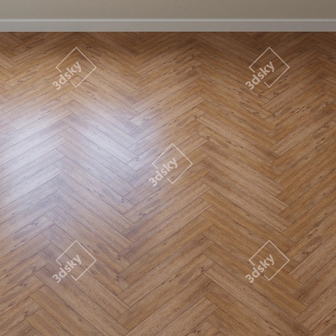 French Chevron Vinyl Laminate 3D model image 3