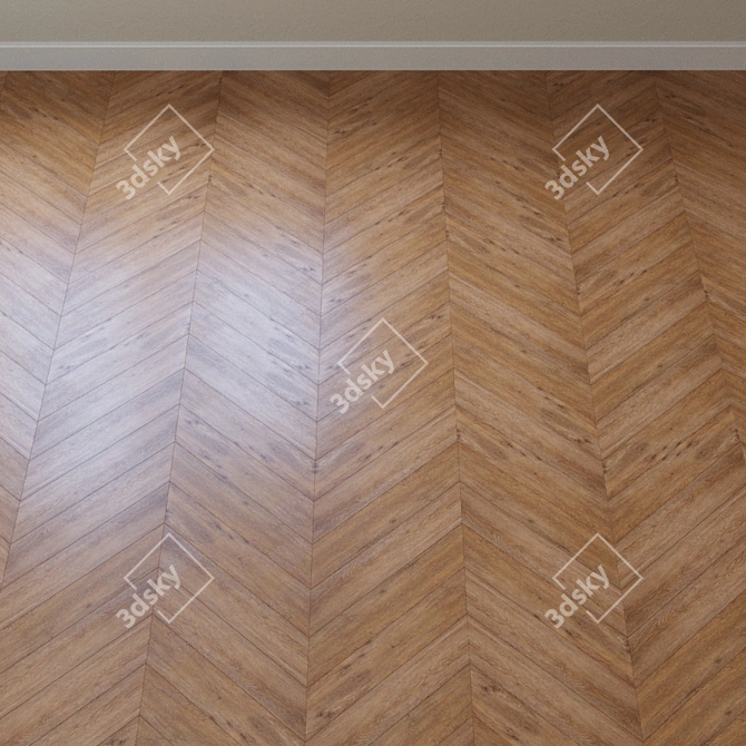 French Chevron Vinyl Laminate 3D model image 4