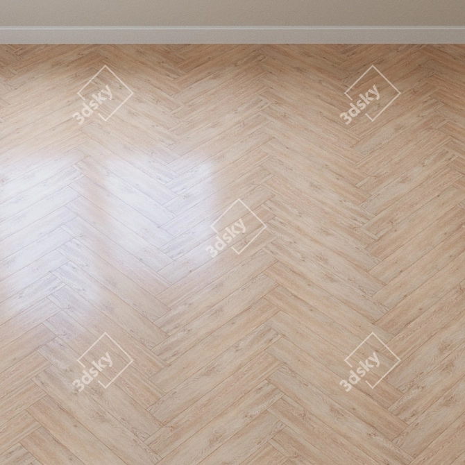 French Oak Chevron AquaFloor - AF3207N 3D model image 3