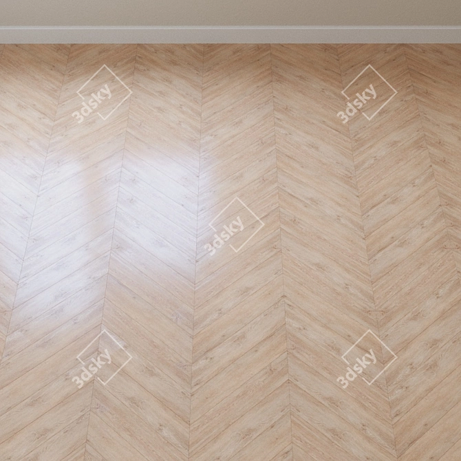 French Oak Chevron AquaFloor - AF3207N 3D model image 4