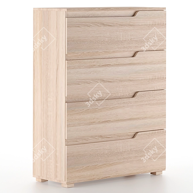 Modern Nate-31 Collection Chest 3D model image 1