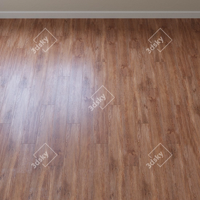 French Oak Chevron Vinyl Laminate 3D model image 2