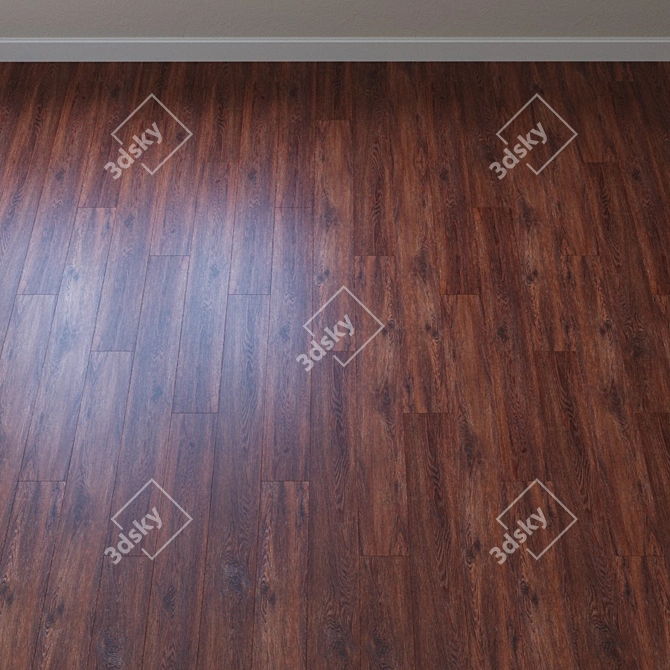 French Pine Chevron Vinyl Laminate 3D model image 2