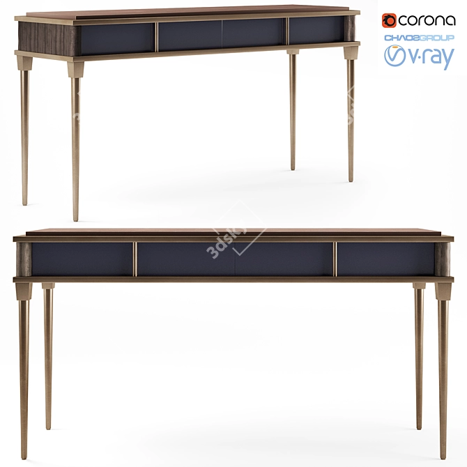 Elegant Montresor Console by JiunHo 3D model image 1