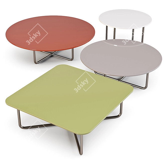 Minotti Sunray Meg Coffee Tables 3D model image 2