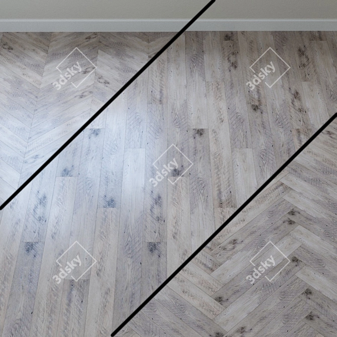 - French Fir Vinyl Laminate 3D model image 1