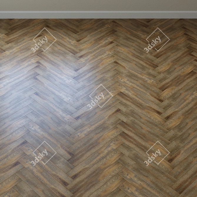 French Pine Chevon Vinyl Laminat 3D model image 3