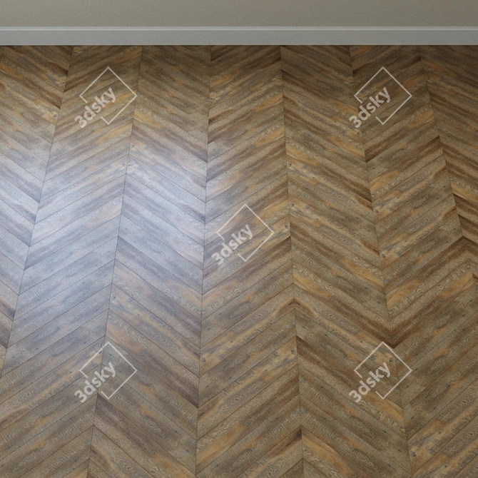 French Pine Chevon Vinyl Laminat 3D model image 4