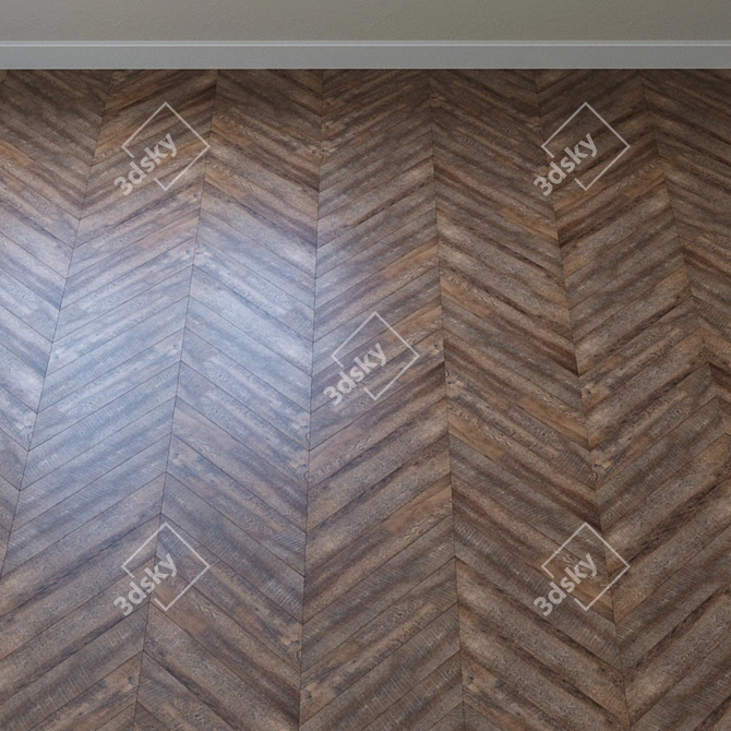 French Oak Vinyl Laminate - Aquafloor Nano AF3217N 3D model image 3