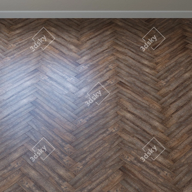 French Oak Vinyl Laminate - Aquafloor Nano AF3217N 3D model image 4