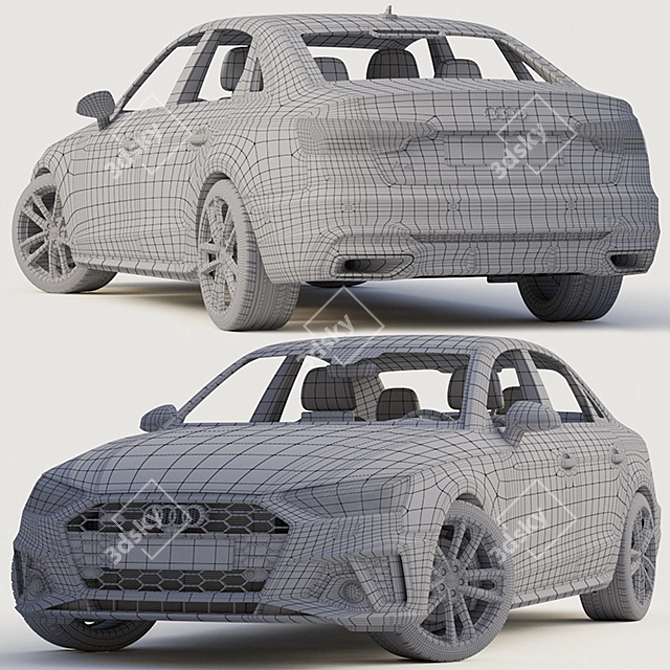 2020 Audi A4 S-Line Sedan: Unleash Power and Style 3D model image 5