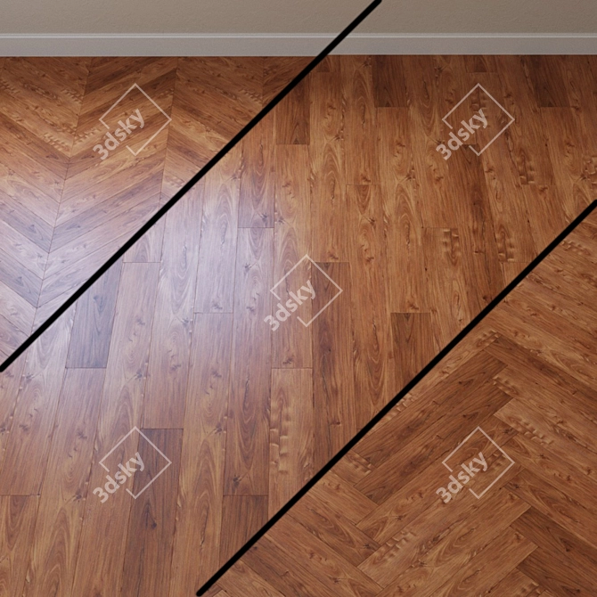 Title: Wear Max Home Line: Chestnut Living Vinyl Flooring 3D model image 1