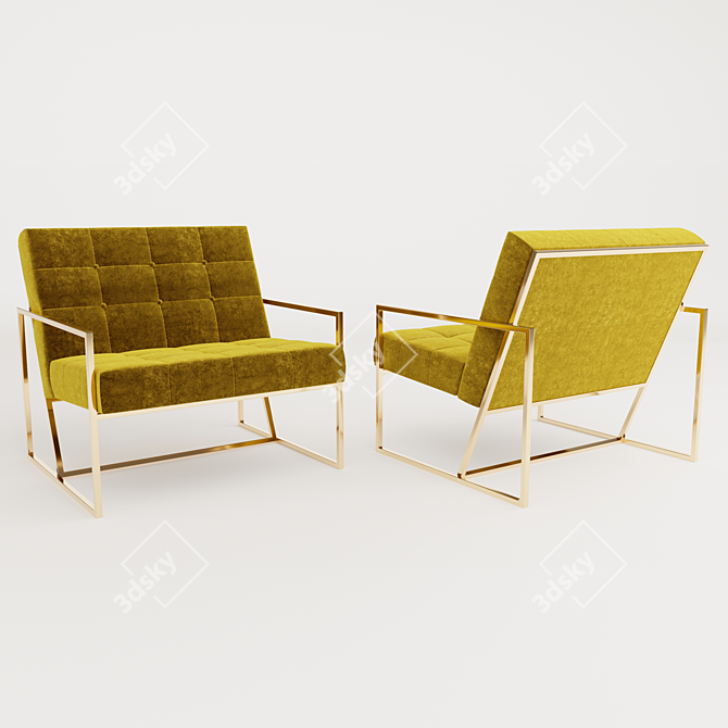 Elegant Luxury Chair by Jurakhan 3D model image 3