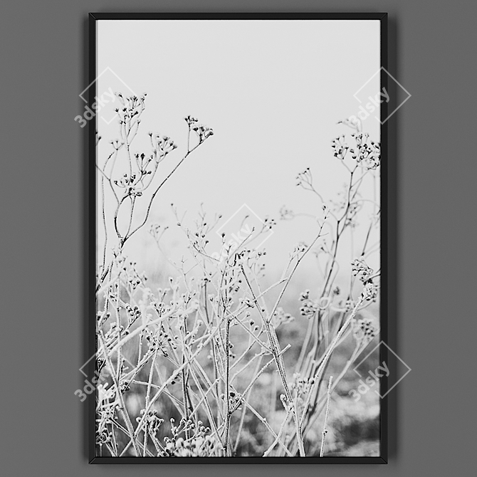 Black Frame Picture: 00042-24 3D model image 1