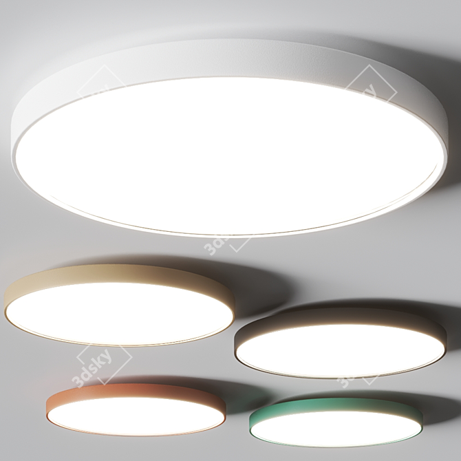 Modern PUNTO Mounted Lamp 3D model image 1