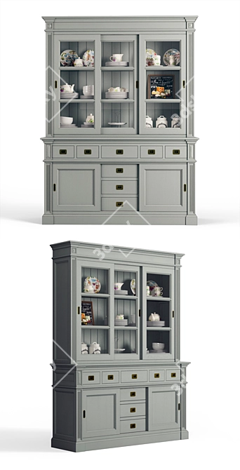 Transilvania Production DM045: Elegant Buffet with Versatile Finishes 3D model image 7