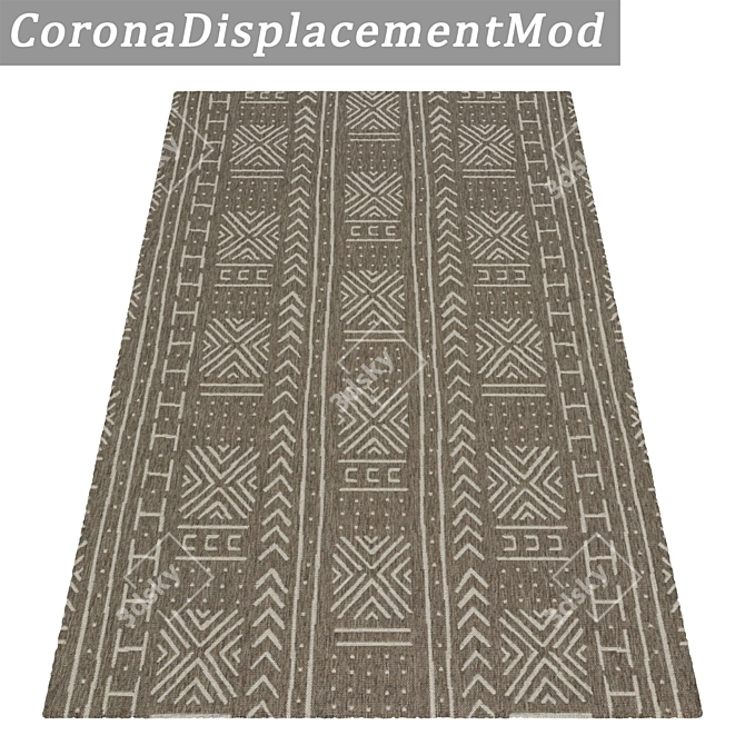 Luxury Texture Carpets Set 3D model image 4