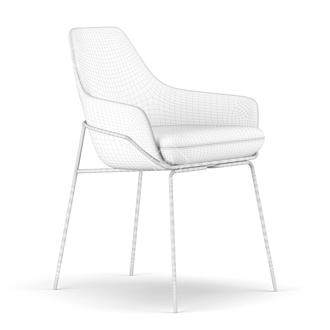 Elegant and Comfortable Jackie Chair 3D model image 4