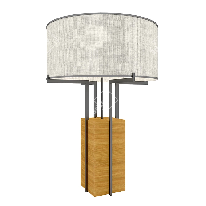 Elegant Minimalist Table Lamp 3D model image 1