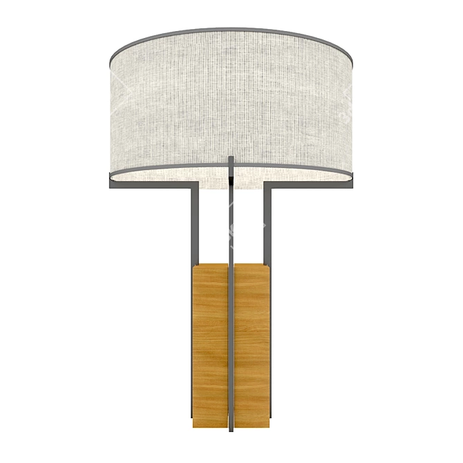 Elegant Minimalist Table Lamp 3D model image 2