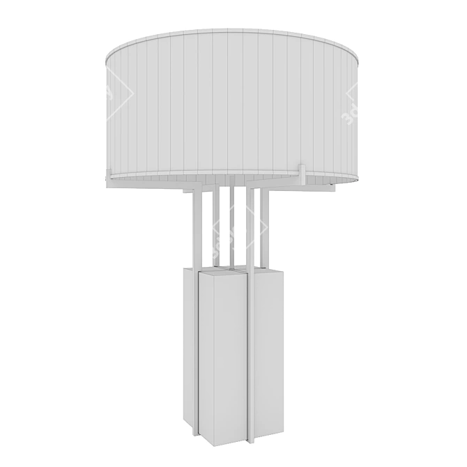 Elegant Minimalist Table Lamp 3D model image 3