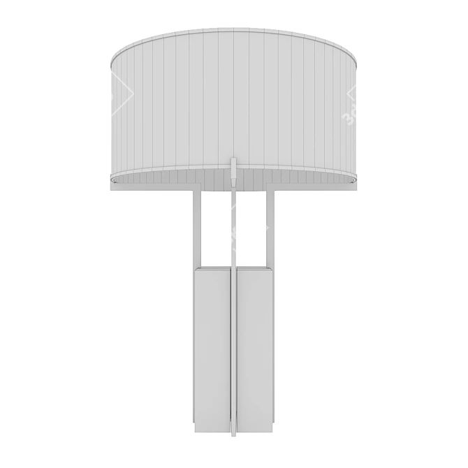 Elegant Minimalist Table Lamp 3D model image 4