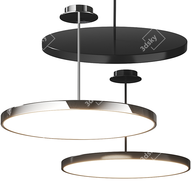 Elegant Chandelier VIVAA: H. Waldmann 3D model image 2