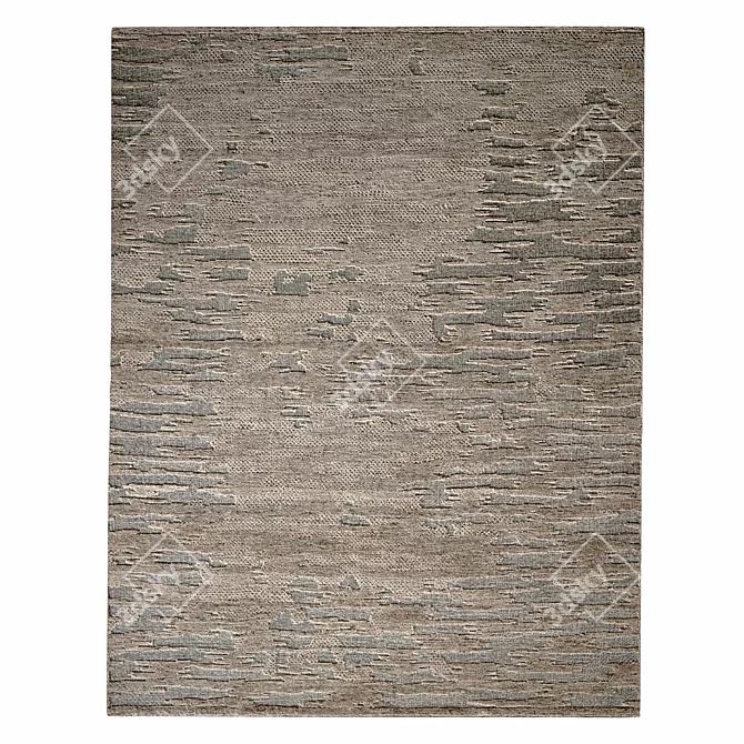 Kaldera Wool Hand-Knotted Rug 3D model image 2