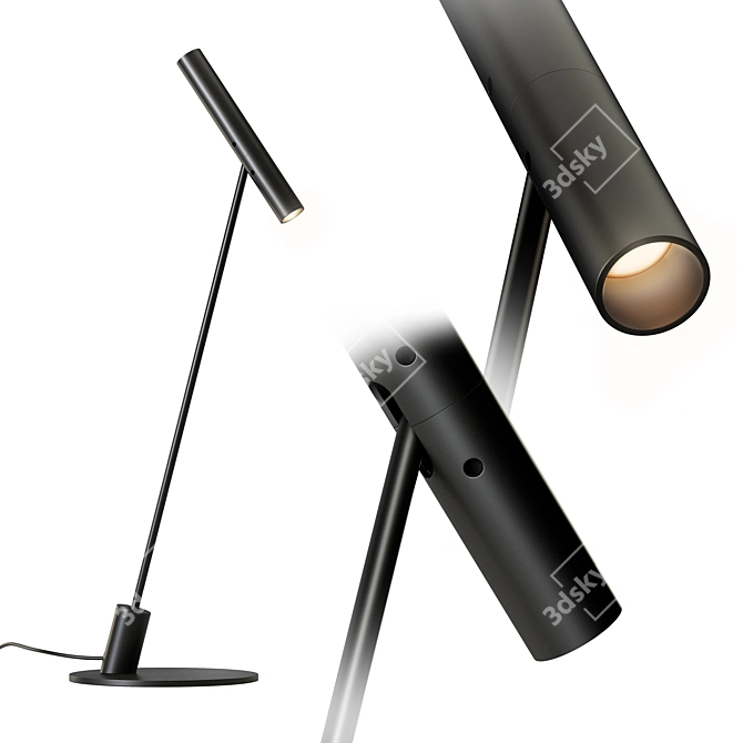 Minimalist Pinocchio Task Lamp 3D model image 1