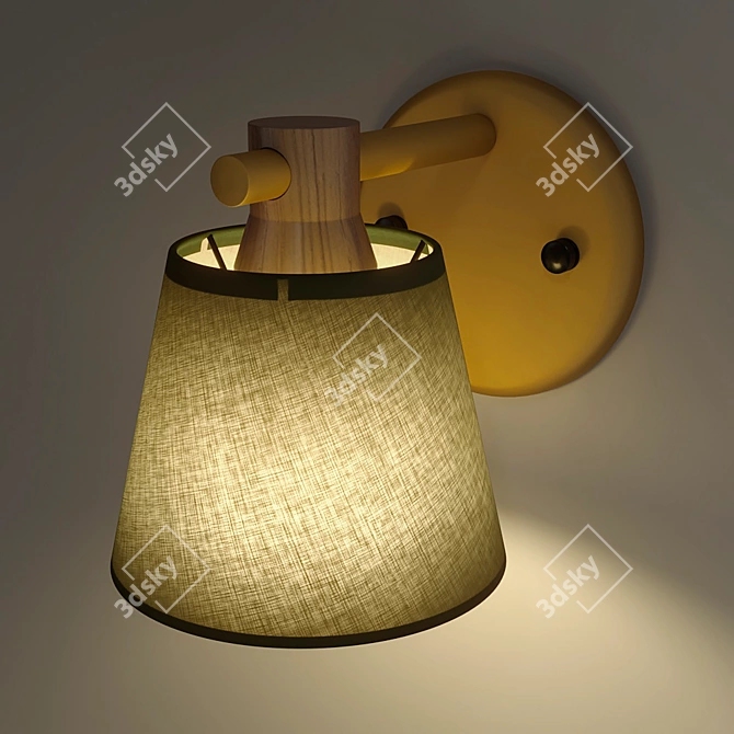 Scandinavian Style Wall Lamp 3D model image 3