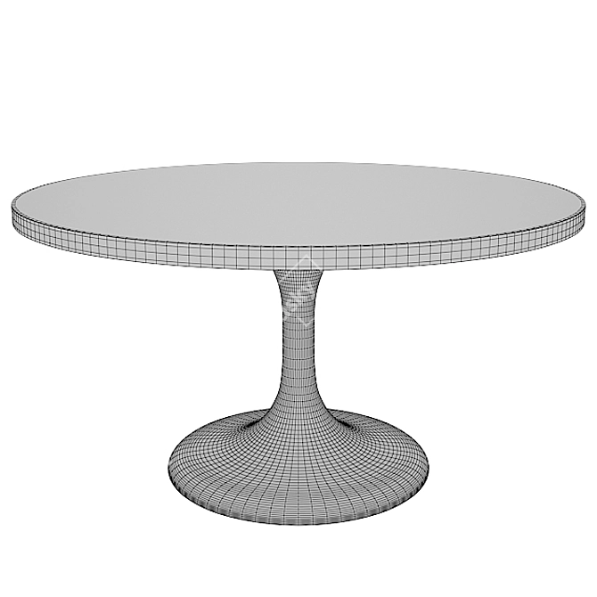 Elegant Neto Table by Minotti 3D model image 2