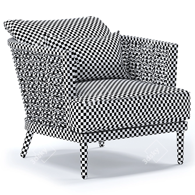 Modern Marty Chair: Sleek Design, Superior Comfort 3D model image 4