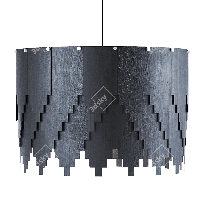 Russian Architecture Inspired Dark Lamp 3D model image 1