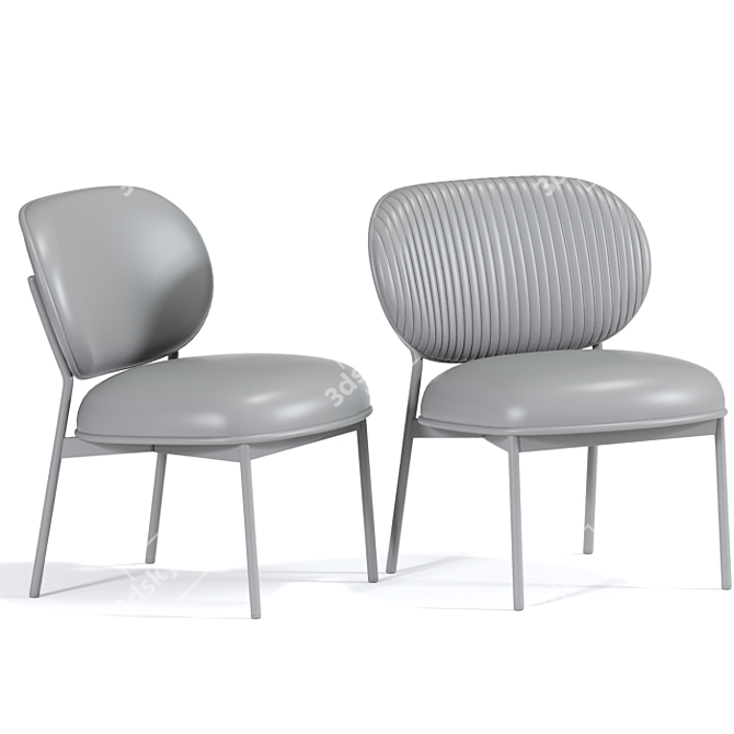 Elegant Pedrali Blume Dining Chair 3D model image 3