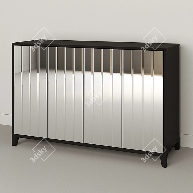 Dante Modern Dresser - Sleek and Stylish 3D model image 1