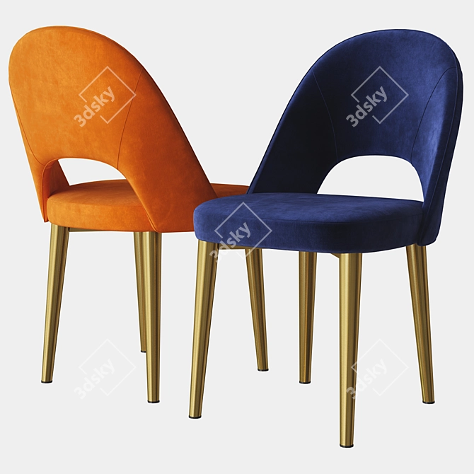 Sleek Boston Chair: Deep House Design 3D model image 1