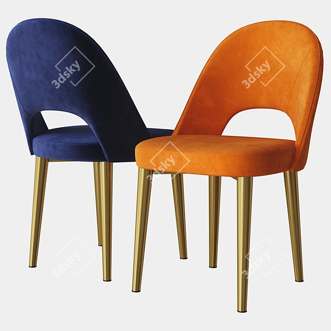 Sleek Boston Chair: Deep House Design 3D model image 2