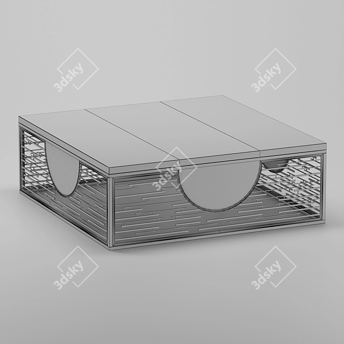 Elegant Luxury Coffee Table 3D model image 2