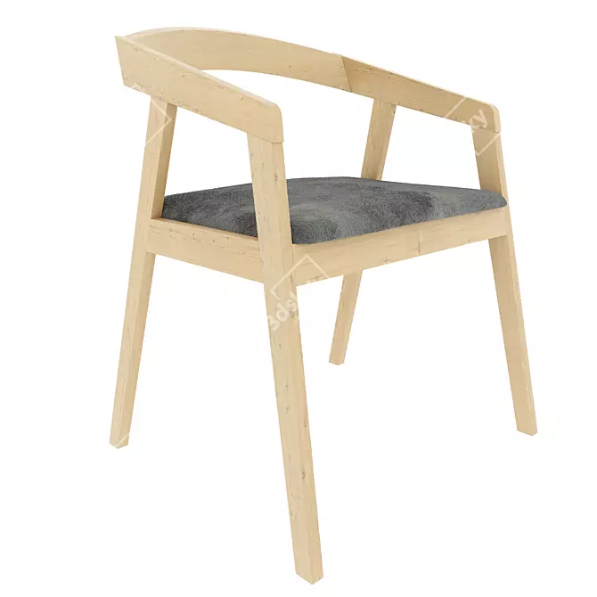 Elegant Mascarpone Dining Chair 3D model image 2