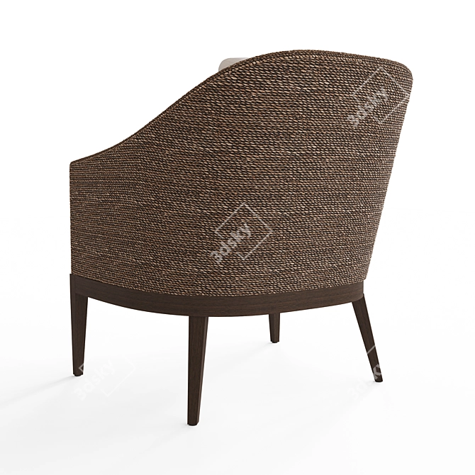 Restoration Hardware Marisol Seagrass Armchair 3D model image 2