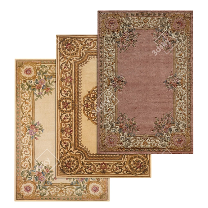 Variety Collection of Luxurious Carpets 3D model image 1
