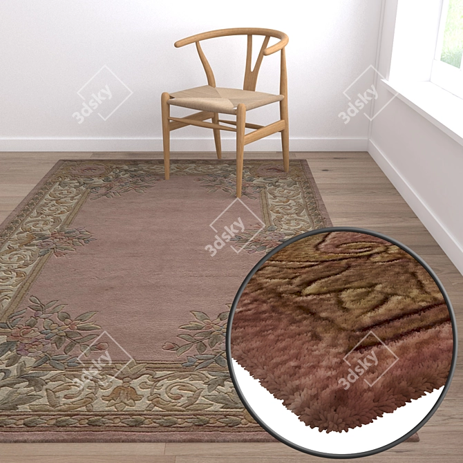 Variety Collection of Luxurious Carpets 3D model image 5