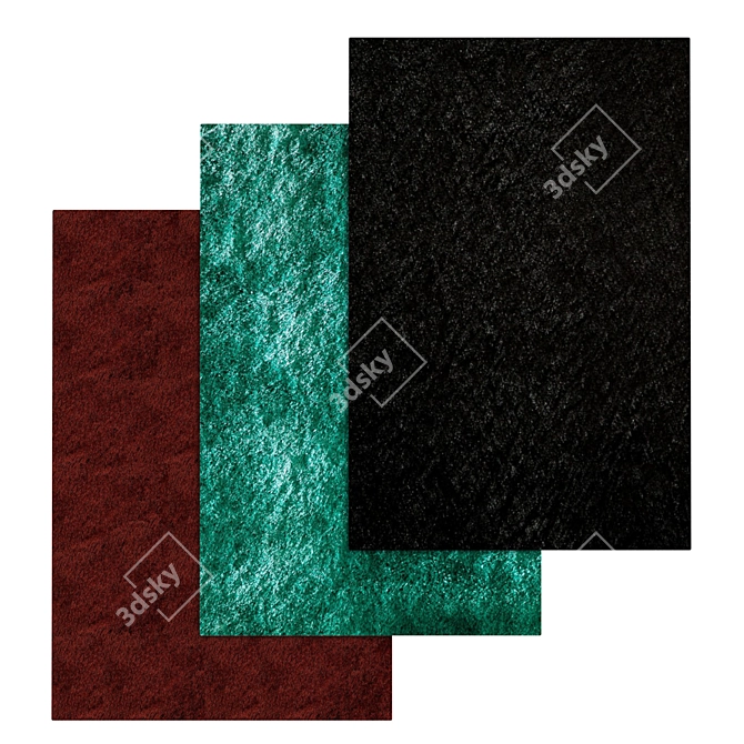 Luxury Carpets Set 3D model image 1